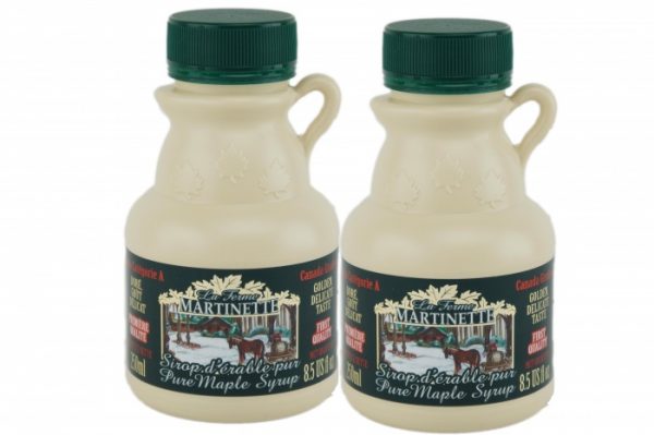 Sirop d'érable Pur CANADA A-Doré, Goût Délicat 2x250ml