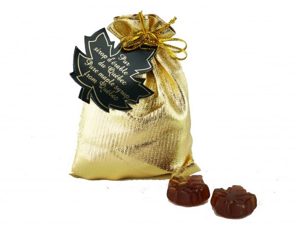 Bonbons clairs au sirop d’érable -50g pochette OR