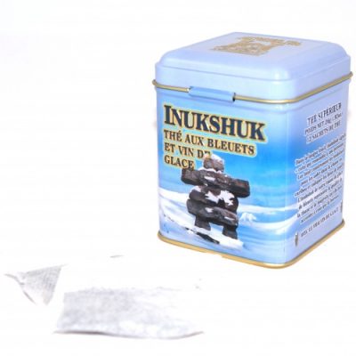 Thé Inukshuk (bleuets-vin de glace) 26g – 12 sachets Bte de métal