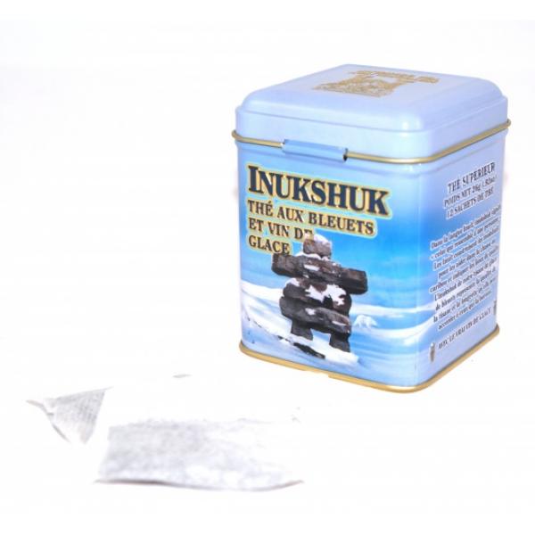 Thé Inukshuk (bleuets-vin de glace) 26g – 12 sachets Bte de métal