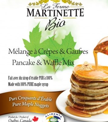 Crêpes CROQUANTS ÉRABLE BIO 250g- Mélange à Crêpes-Gaufres