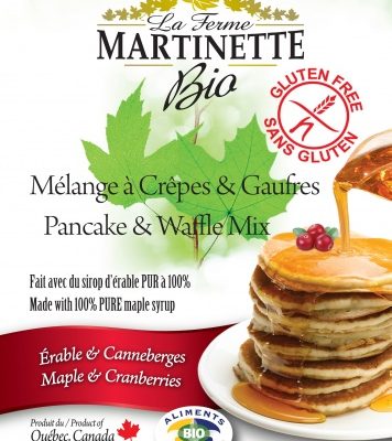 SANS GLUTEN Bio ÉRABLE-CANNEBERGES 250g-Crêpes-Gaufres