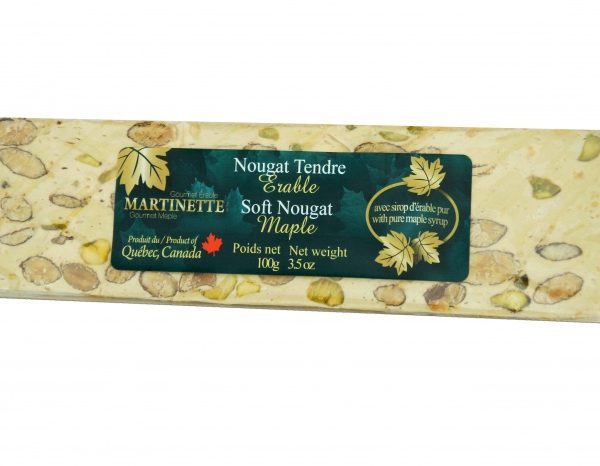 Nougat Tendre à l’Érable 100g- barre