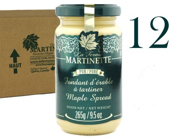 Pur fondant d’érable (Beurre d’érable pur)-12×265 g / 9.5 oz