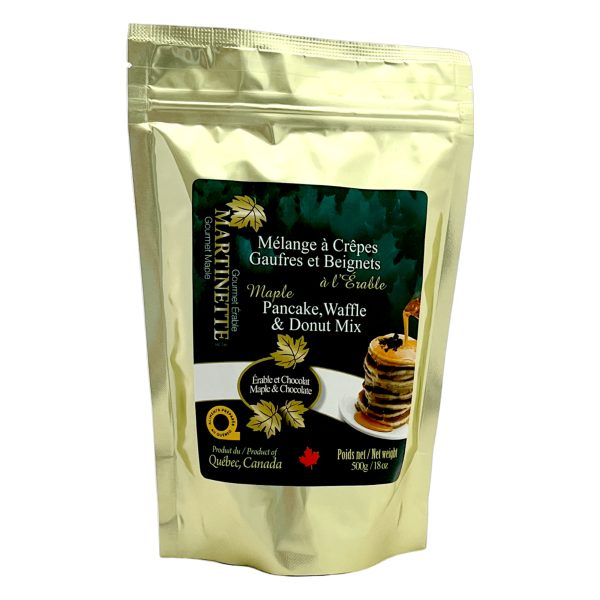 Érable-Chocolat 500g - Mélange à Crêpes, gaufres et beignets - Image 2