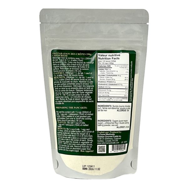Érable 250g - Mélange à Crêpes, gaufres et beignets - Image 3