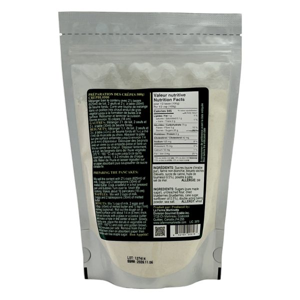 Érable-Bleuets 500g - Mélange à Crêpes, gaufres et beignets - Image 3