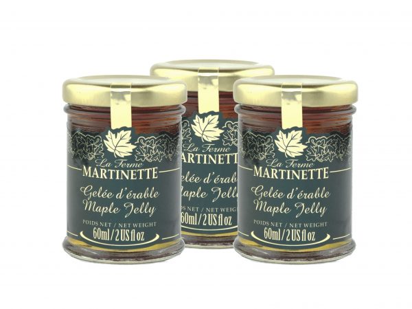 Gelée d'érable 3 x 60 ml -Pots de verre