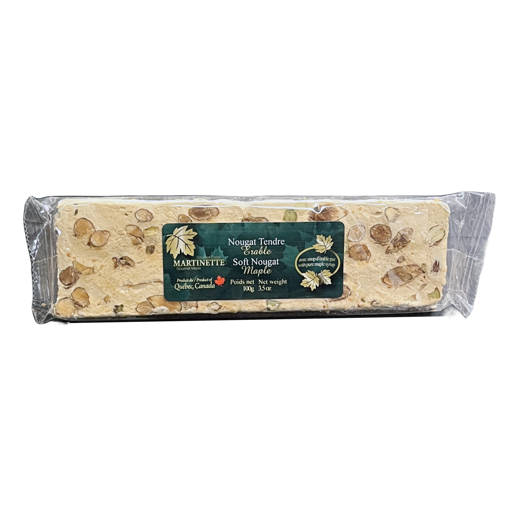 Barre nougat tendre aux abricots 100g - L'Artisan Nougatier