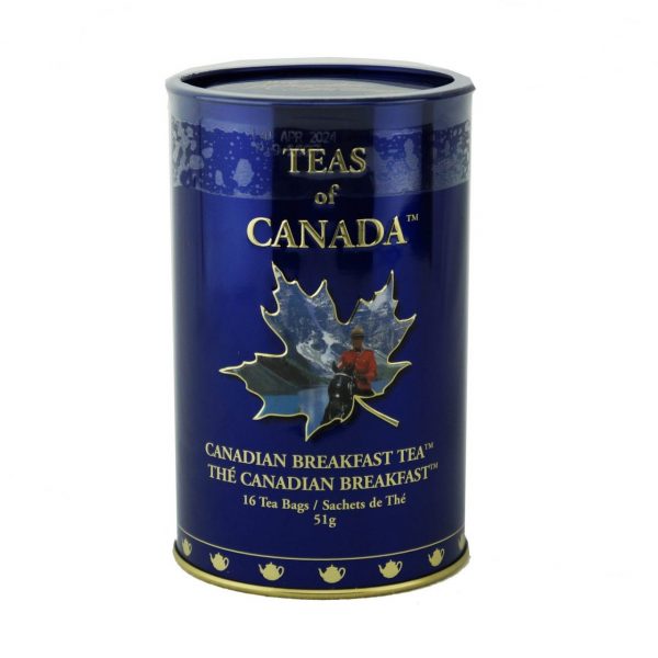 Thé Canadien Breakfast 51g – 16 sachets Bte de métal