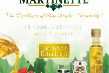 COLLECTION ORIGINALE Martinette- Sirop d’érable pur du Québec- CANADA A Doré, goût délicat