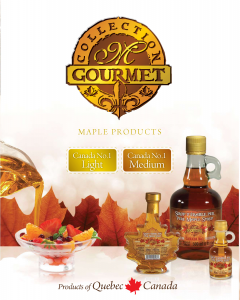 Read more about the article COLLECTION « M » GOURMET- Sirop d’érable pur du Québec- Canada Ambré et Foncé