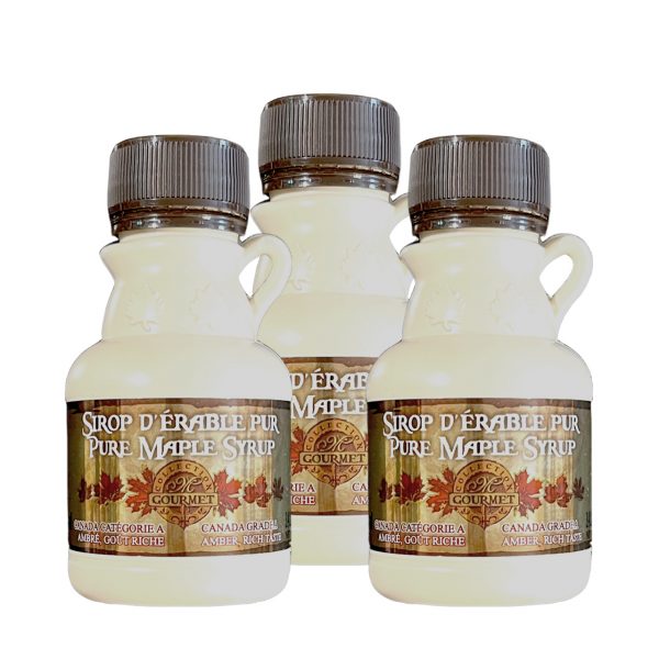 Sirop d’érable Pur CANADA A – Ambré Goût Riche 3X100ml