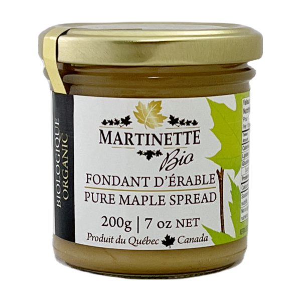 Fondant d’érable pur biologique (beurre d’érable) 200 g PB