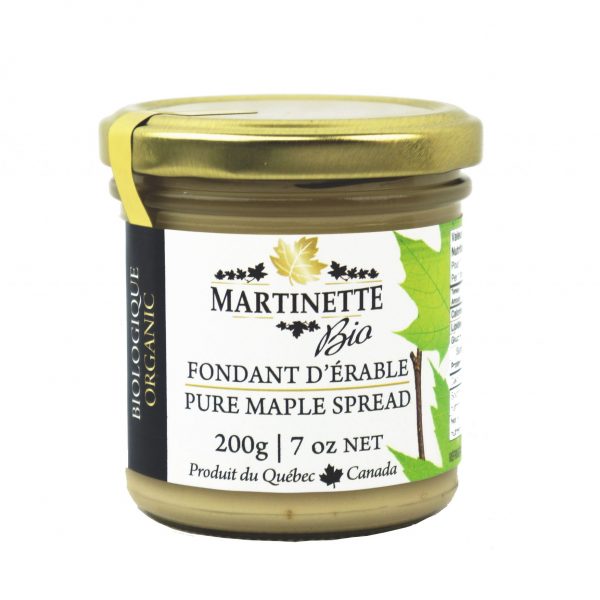 Fondant d’érable pur biologique (beurre d’érable) 200 g