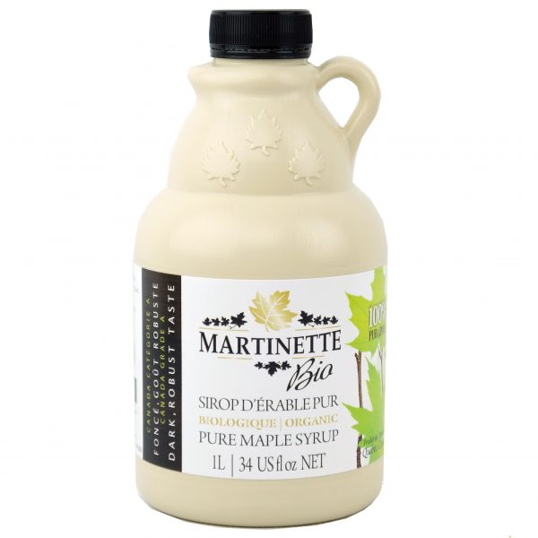 Sirop d’érable BIOLOGIQUE FONCÉ,GOÛT ROBUSTE 1L