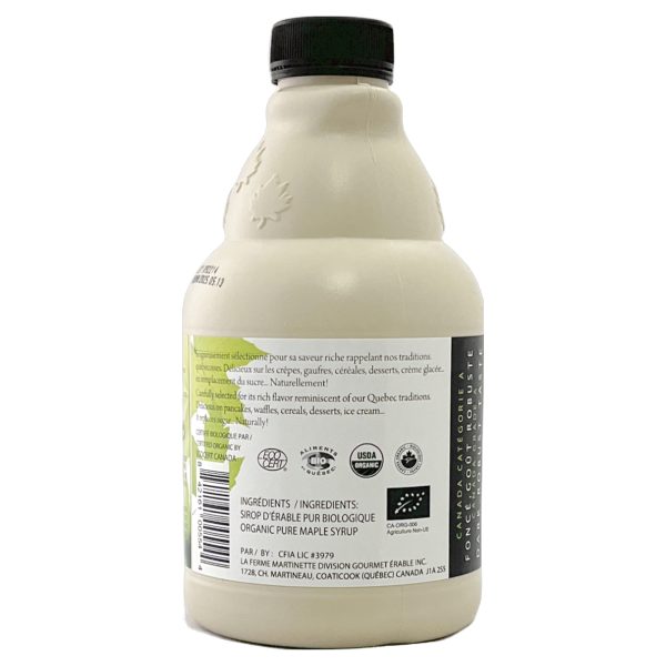 Sirop d'érable BIOLOGIQUE Foncé, Goût Robuste 12x1L - Image 3