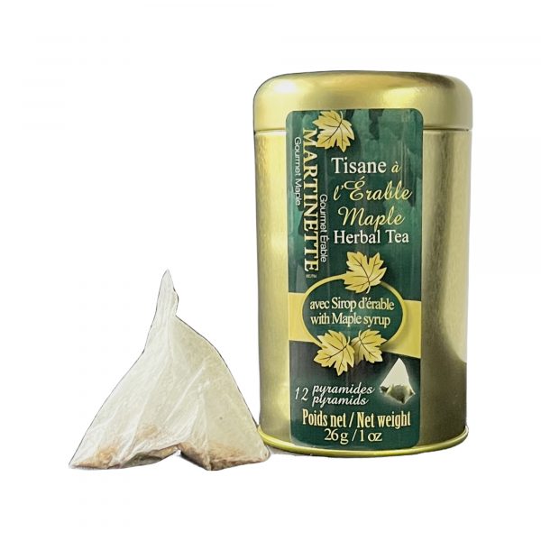 Tisane à l’érable -12 pyramides 26g Bte de métal