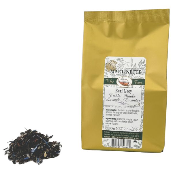 Thé Earl Grey Érable Lavande 75g – No. 8 en feuilles