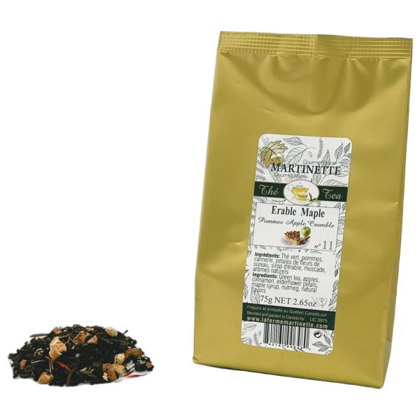 Thé vert Érable Crumble aux pommes 75g – No. 11 en feuilles