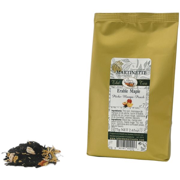 Thé Érable Pêches Mangues 75g – No. 7 en feuilles
