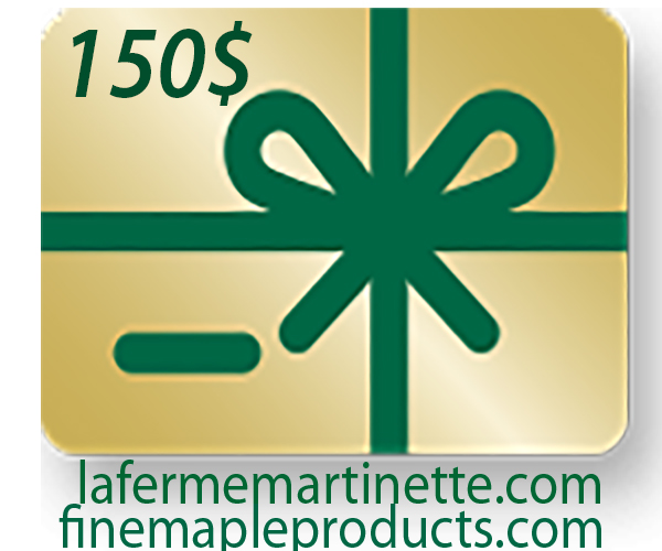 CARTE-CADEAU DE 150$