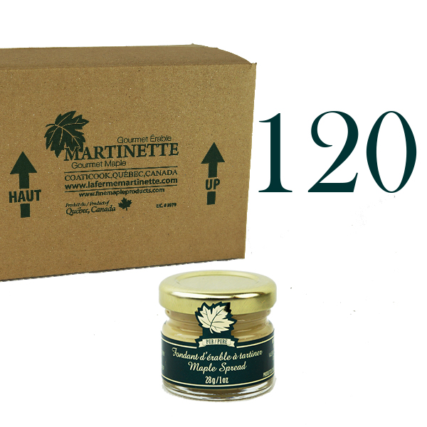 Pur Fondant d'érable 120 x 28g - MIGNONS Pots de verre